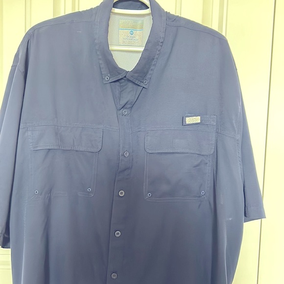 Men’s navy blue fishing shirt 3X - Picture 4 of 8
